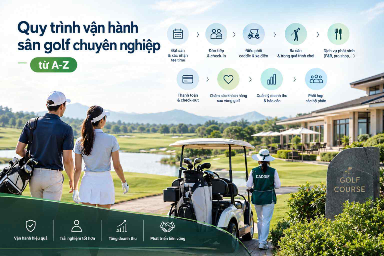 Quy trình vận hành sân golf chuyên nghiệp